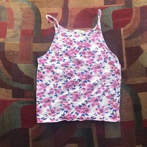 Small flowery crop top